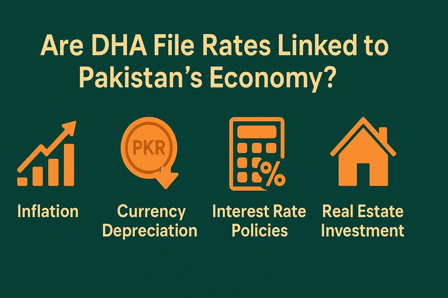 Are DHA File Rates Linked to Pakistan’s Economy?